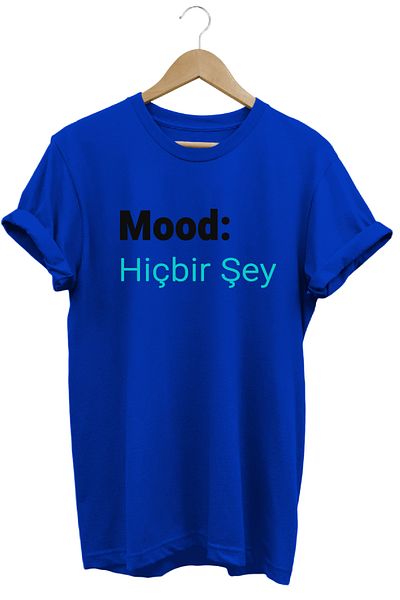 remonz Mood Nothing Τίτλος Unisex Regular Fit 100% βαμβακερό μπλουζάκι με μαλακή υφή με λαιμόκοψη