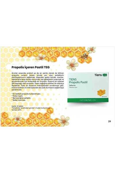 Tiens Propolis İçeren Şekersiz Bal Aromalı Pastil