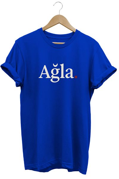 remonz Tricou unisex cu tăblie Cry, cu croială normală, 100% bumbac, cu textura moale, cu gâtul turn