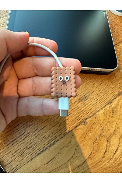 Case collection Sevimli Figürlü Slikon Kablo Ucu Koruyucular Typc Lightning M...