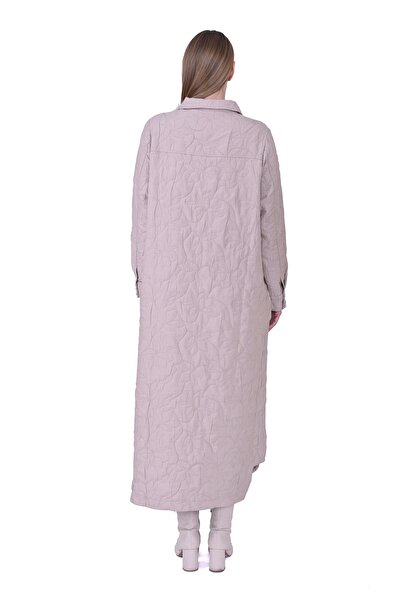 Invee Snap Closure Quilted Cap - Beige