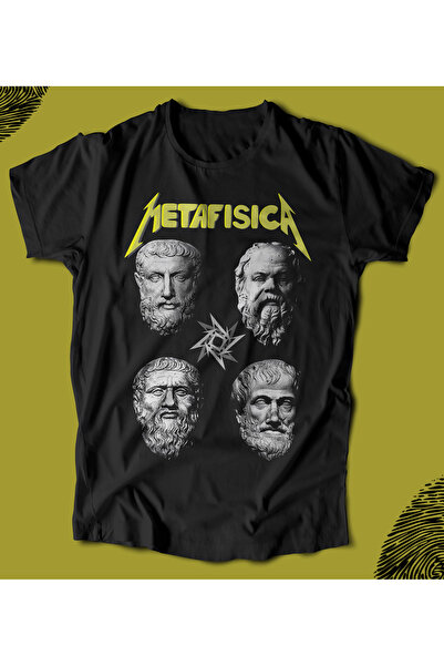 BUTSHIRT BU Tişört 'Metafisica‘ Baskılı 'Regular-Fit' Unisex Tişört