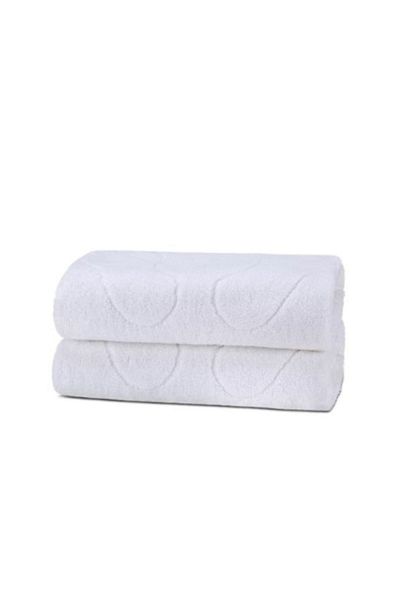 DNRYSL Cotton Plain White Foot Towel 50X70 Cm.