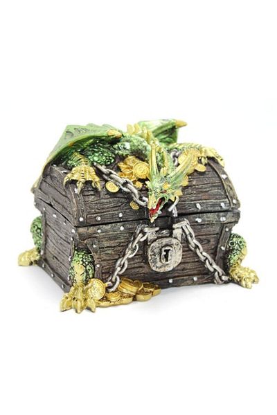 ForWhat Polyester Box with Far East Style Dragon Design for Office Home Office Jewelry Layout
