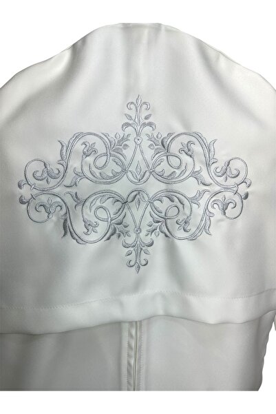 Mariabella Home Collection Damask Nakışlı Gamboç Abiye Elbise Gelinlik Söz Nişan Kıyafetleri İçin Çeyizlik 55x140 cm Kılıf