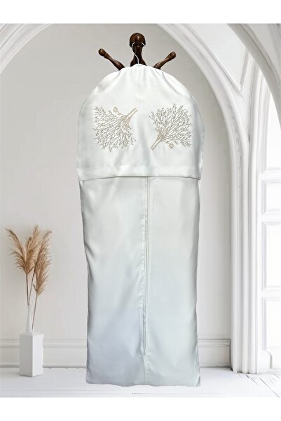 Mariabella Home Collection Ağaç Nakışlı Gamboç Abiye Elbise Gelinlik Söz Nişan Kıyafetleri İçin Çeyizlik 55x140 cm Kılıf