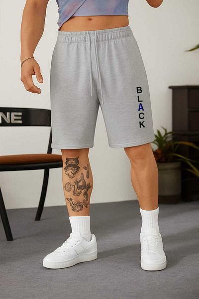 TREND ALİSSE ανδρικό γκρι βερμούδα αθλητικό casual καλοκαιρινό σορτς διακοπών