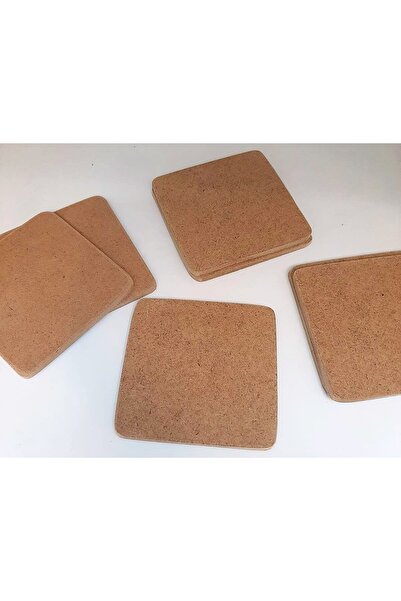 ELSA Natural Mdf Coaster Set (12 Pieces)