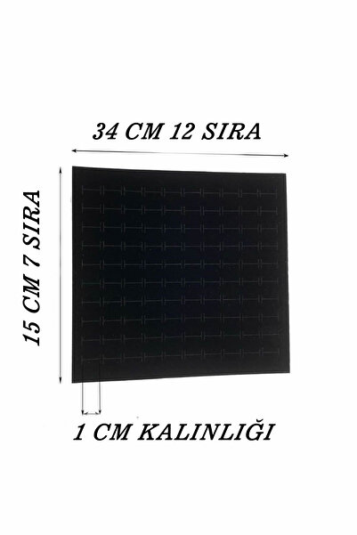 ÇUKUROVA ÜTÜ 84 lü Yüzük Süngeri SİYAH 15 cm X 34 CM X 1 CM