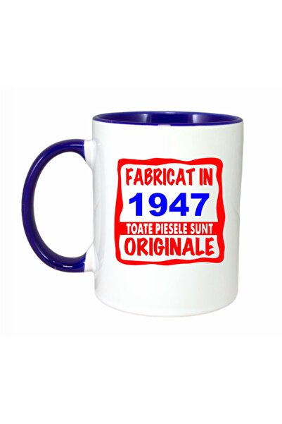 OEM Cana cu maner albastru personalizat Fabricata in 1947 toate piesele sunt ...