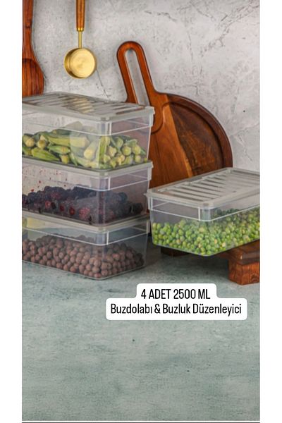 VİZYON Refrigerator Organizer Microwave and Diffuse Compatible Storage Container Refrigerator Organizer
