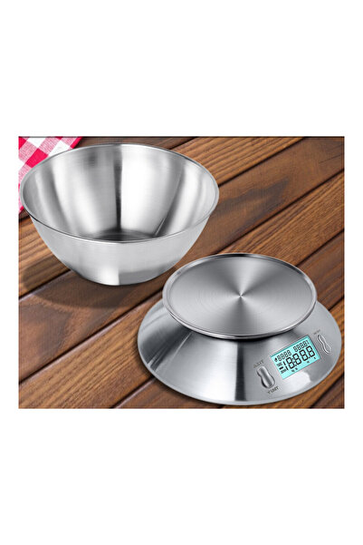 zola Ζυγαριά κουζίνας με μπολ, ακρίβεια 1 g, λειτουργία TARE, χωρητικότητα μπολ 1700 ml, 22x13x19 cm