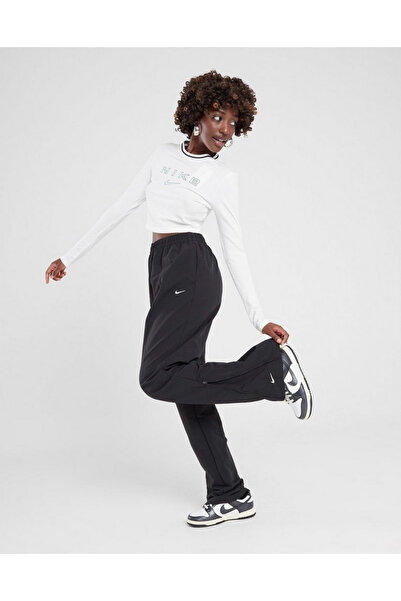 Nike Sportswear Essentials UV High-Waisted Open-Hem Zip Kadın Eşofman Altı