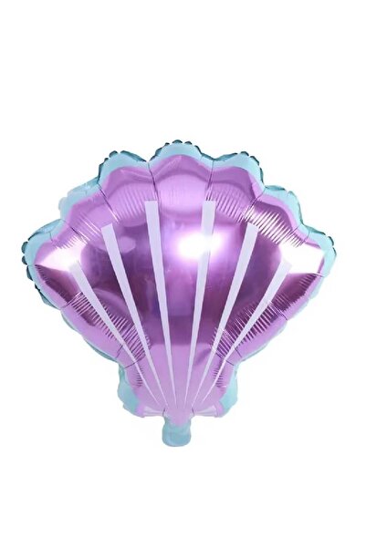 PARTİ AŞKI Mor Deniz Kabuğu İstiridye Folyo Balon (51*54 CM) Doğum Günü Balon...