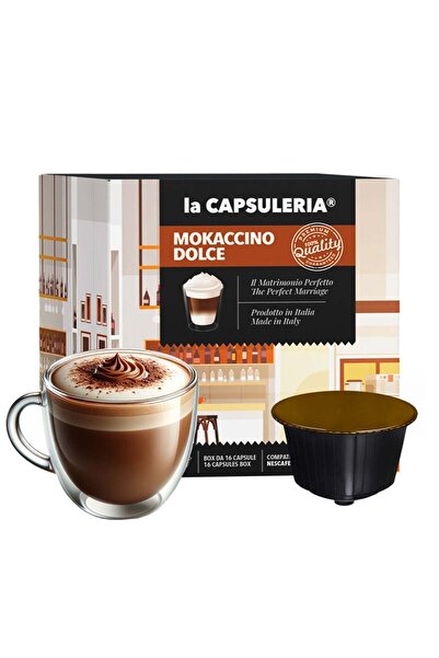 La Capsuleria Mokaccino, 16 capsule compatibile Dolce Gusto, La Capsuleria