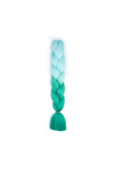 zola Synthetic hair extensions for braids, Zola®, 60 cm, turquoise balayage