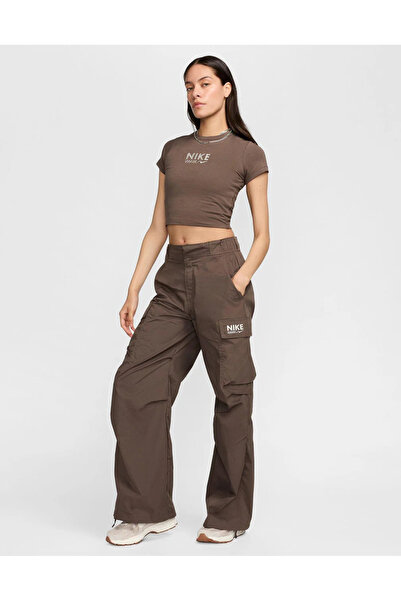 Nike Sportswear Gel Woven Fabric Comfortable Fit High Waist Cargo Kadın Pantolon SPRINT SPORT