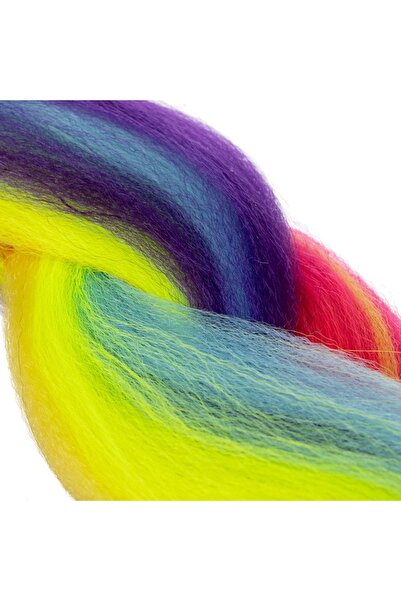 zola Synthetic hair extensions for braids, Zola®, rainbow, 60 cm, UV and high temperature resistant