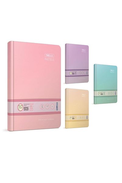 Gıpta Thebook Pastels 20x28 240 Sheets Ruled Thread Stitched Hard Cover Notebook