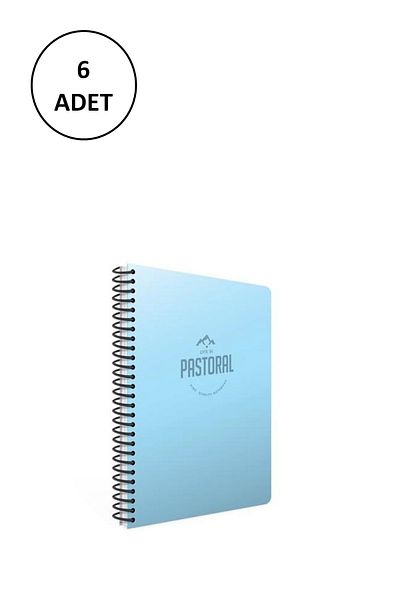 Gıpta Sp.Pp.Cover Notebook A4 120 Yp Ruled 3-3247000-2011 (6 Pieces)