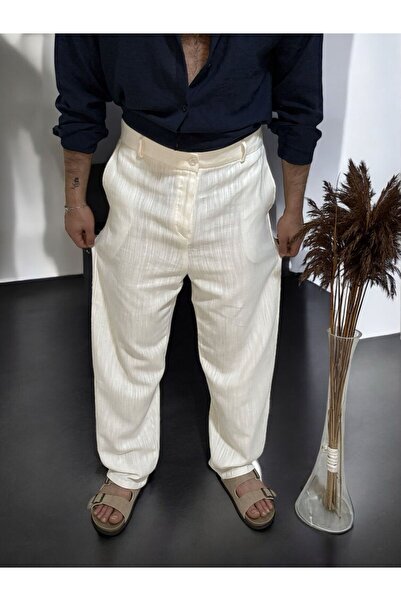 Butik Ross Baggy Fit Linen Trousers