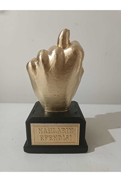 3DLAYERCRAFT Nahların Efendisi Ödülü Kişiye Özel İsim Yazılabilir Hediyelik Nah Figürü 20 cm