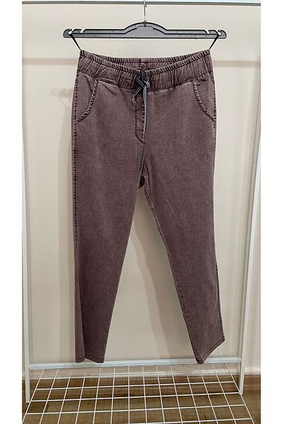 RBKS LARGE SIZE HIGH WAIST FABRIC PANTS