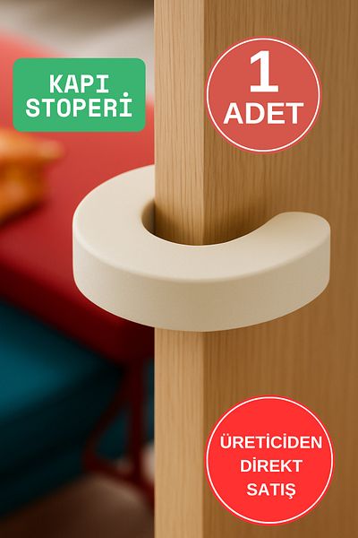 WAPPA White Door Security Door Stopper, Door Stopper
