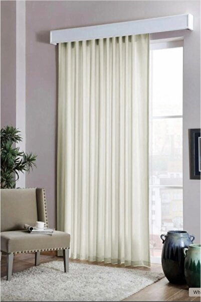 Taç Cream Satin Sunshade Curtain