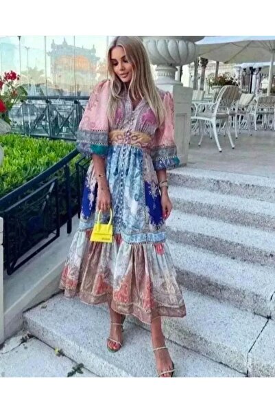 Supremacy ZİMMERMAN BASKILI DESENLİ ELBİSE