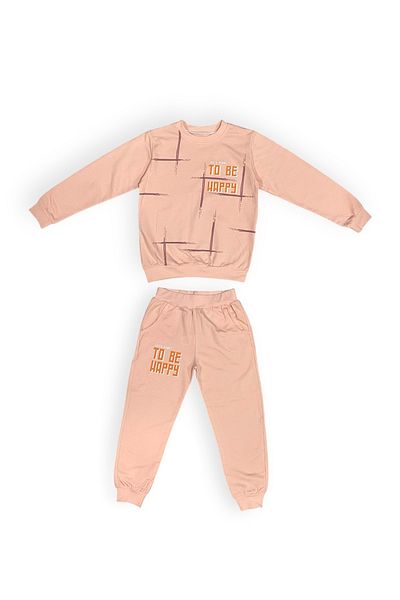 s.t. sebat tekstil Girl's Printed Tracksuit Suit Sb624