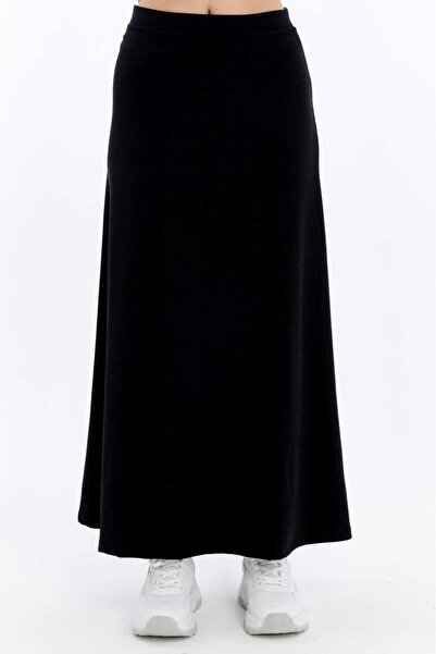 Maison La Femme Γυναικεία φούστα σε σκούρο ανθρακί