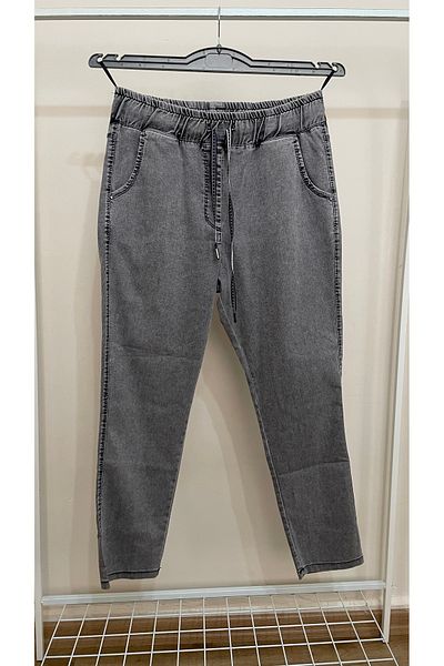 RBKS LARGE SIZE HIGH WAIST FABRIC PANTS