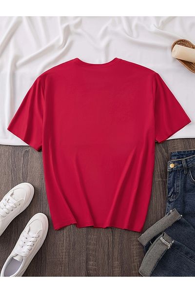 Let's Wear Премиум тениска с щампа „майка и дъщеря“ и кръгло деколте за жени
