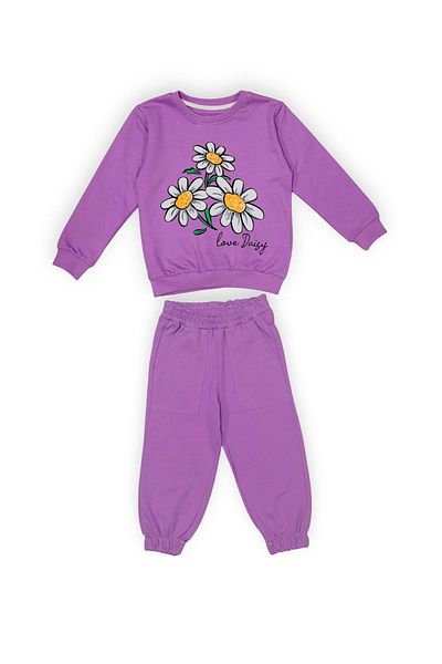 s.t. sebat tekstil Printed 2 Thread Girls' Tracksuit Sb620