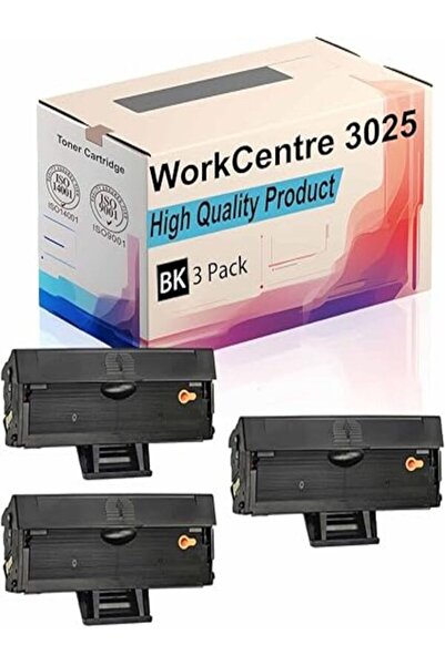 Xerox Phaser 3020 WorkCentre 3025 3 ADET AURA TONER
