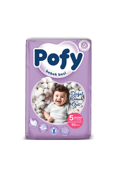 Pofy Junior 5 Numara Bebek Bezi 11-18 kg 50 Adet