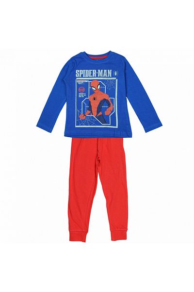 SPIDERMAN Pijamale lungi Spiderman,model 1208,Albastru/Rosu, 116 cm, 6 ani