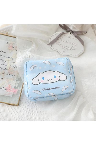 Choice F Kawaii Sanrio Kuromi My Melody Cinnamoroll Menstrual Bag Cute Girly Heart Portable High Capacity .