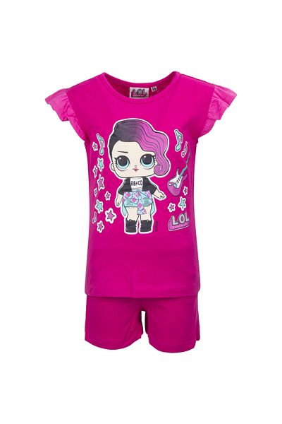 L.O.L. SURPRISE Pijamale scurte fete, LOL Surprise,fucsia, 8 ani