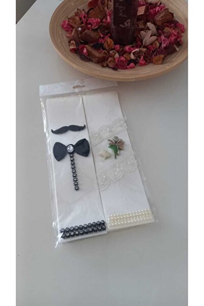 BERKE TUHAFIYE AKSESUAR Bride Groom Jewelry Ribbon 2 Meters Length 6cm Width