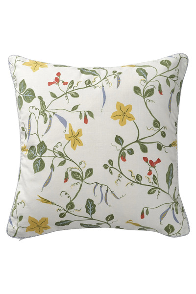 IKEA Husă de pernă ANGSPALPMAL, cu imprimeu alb-floral, 50x50 cm
