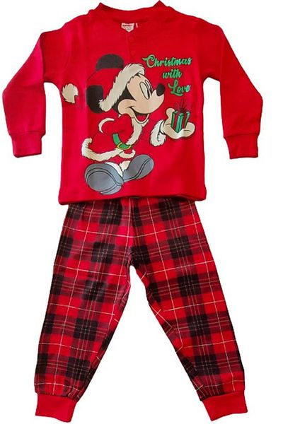 Mickey Mouse Pijama de bumbac cu tematica de Craciun Mickey Mouse DY40A6491,