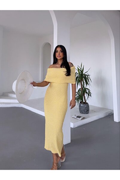 Ekim Store Μάξι φόρεμα με στράπλες γιακά Madonna