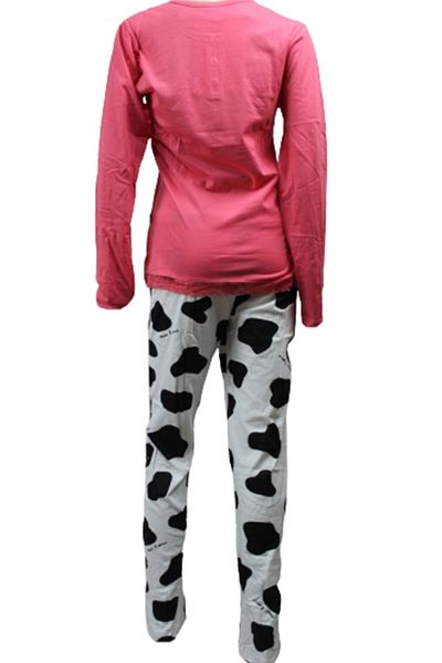 Crazy Farm Pijamale lungi dama,Crazy Farm Corona, Fucsia, Marime L
