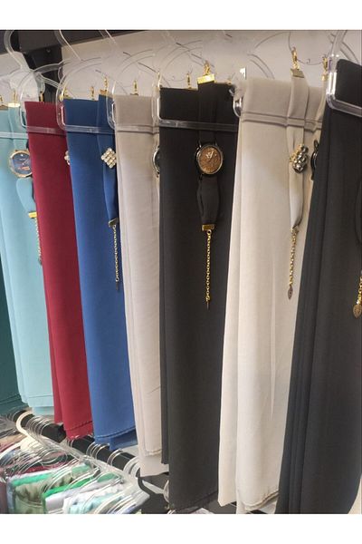 YILDIZ İSTANBUL MODA Chiffon Shawl with Clock