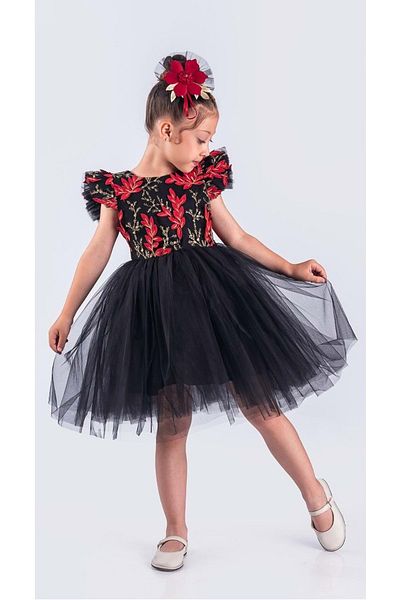 s.t. sebat tekstil Φόρεμα με κέντημα με φούστα Tutu