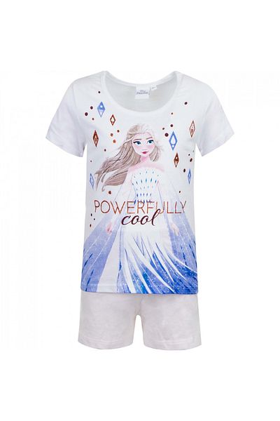 Frozen Pijamale scurte fete, Frozen puternicly cool,Alb 4 ani