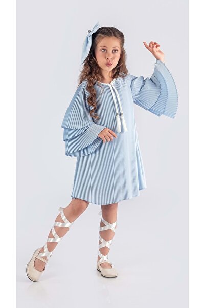 s.t. sebat tekstil Rochie creponată plisată pentru fete SB595