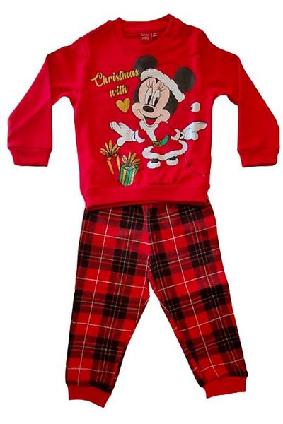 Minnie Mouse Pijama de bumbac baby cu tematica de Craciun Minnie Mouse,
